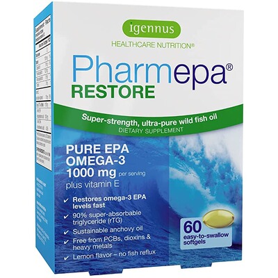 美国代购Pharmepa Restore, 1000mg Pure EPA Fish Oil, High Abs