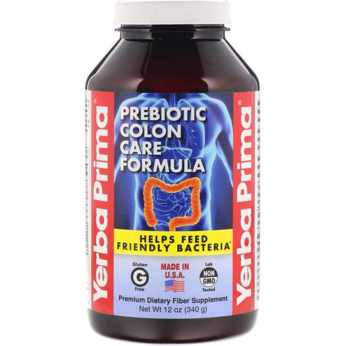 美国代购Yerba Prima Prebiotic Colon Formula180Count