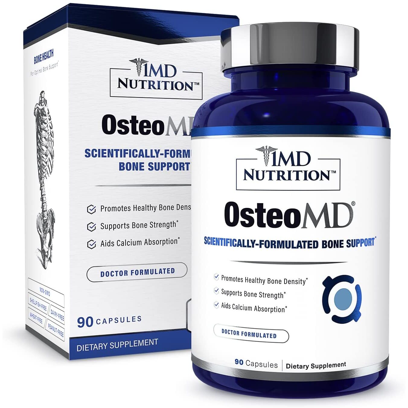 美国代购1MD Nutrition OsteoMD for Comprehensive Bonea