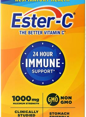 美国代购Ester-C Vitamin C 1000 mg Coated Tablets, 120 Count,