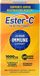 美国代购Ester-C Vitamin C 1000 mg Coated Tablets, 120 Count,