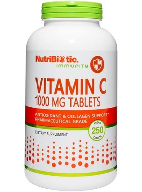 美国代购NutriBiotic VitaminC1000 Mg250Count Tablets