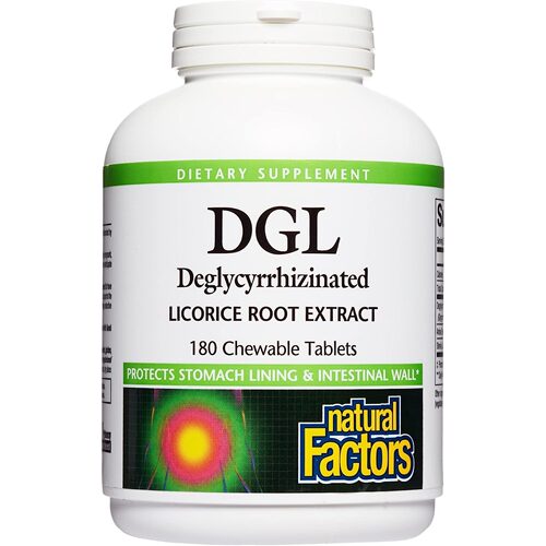 美国代购Natural Factors, Chewable DGL 400 mg, Licorice Extra