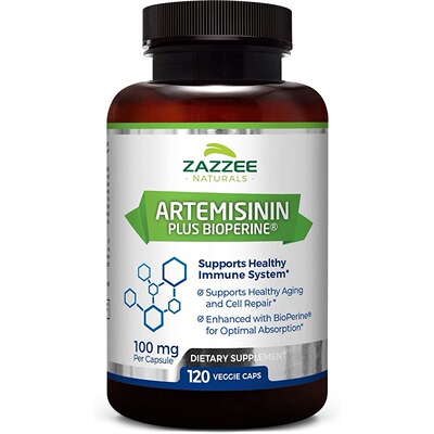 美国代购Zazzee Artemisinin100mg120 Veggie Capsules