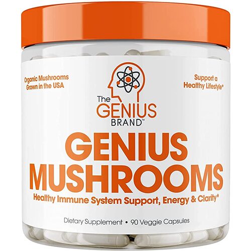 美国代购Genius Mushroom Lions Mane Cordyceps