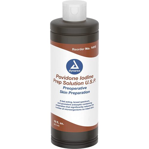 美国Dynarex D1415 Povidone Iodine Prep Solution USP, 16a