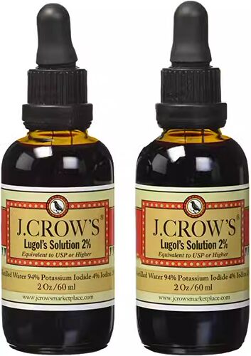 美国代购J.Crow's Lugol's Iodine Solution, 2 oz, Twin Pack (2