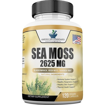 美国代购Organic Sea Moss 2625mg Seamoss Hand Harvested
