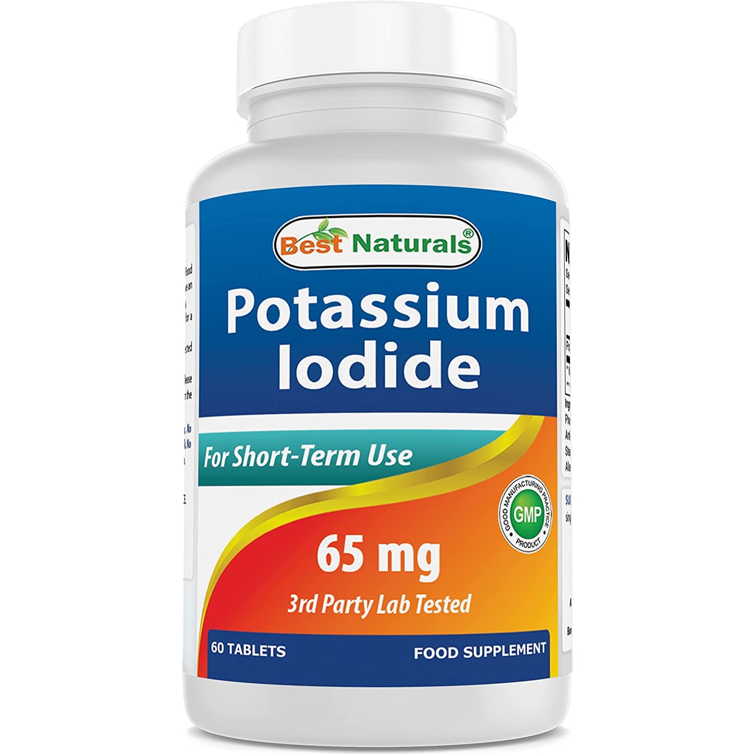 美国代购Best Naturals Potassium Iodide 65mg Dietary