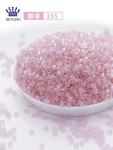 MIYUKI御幸 Прозрачные радужные японские импортные синие красные белые бусины, 2mm