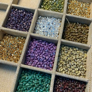 捷克双孔棍珠3.2 串珠流光 5.7饰品DIY手工项链手链玻璃散珠