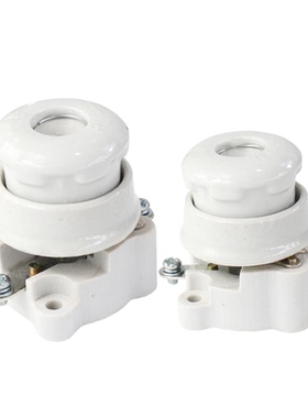 正浩熔断器底座 RL1-15型 380v 螺旋式保险丝底座 白色陶瓷电表箱