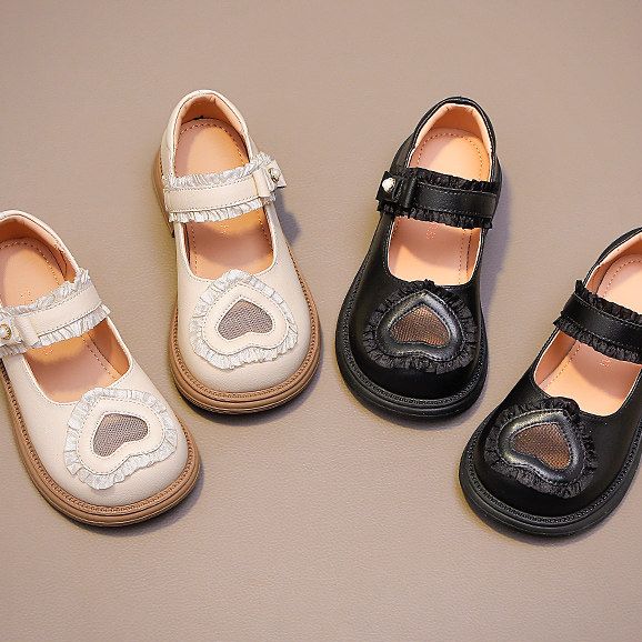 518162女童鞋子儿童公主鞋新款春夏季女宝宝时尚软底黑色小皮鞋图片