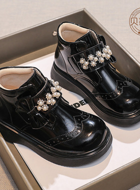 224150女童鞋马丁靴新款百搭短靴靴子小女孩春秋潮爆款儿童鞋子