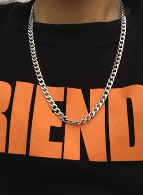 钛钢古巴男士嘻哈风情侣配饰链子