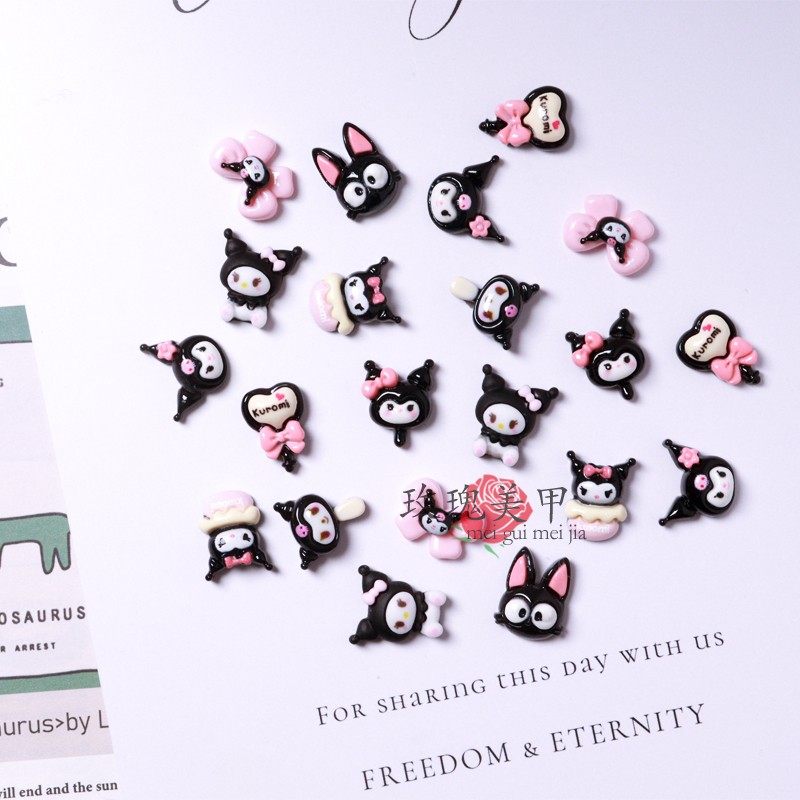 新款库洛米美甲饰品 穿戴甲卡通装饰树脂美甲钻 DIY发卡卡砖贴片,彩妆/香水/美妆工具,美甲工具,淘宝优惠券,粉丝福利购,淘宝优惠卷