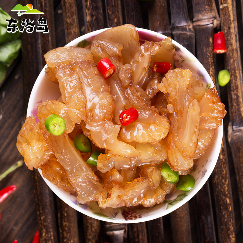 东洛岛火锅海蜇头500g/包 即食凉拌海蜇头火锅配料