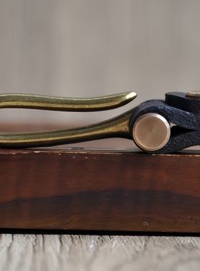 素彩轩牛皮钥匙扣手作原创高级钥匙扣创意简约复古钥匙圈环扣