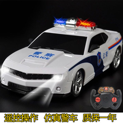 遥控汽车充电动警车玩具高速赛车