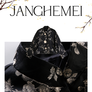 JANGHEMEI【新中式花朵外套】小立领设计感小众早春秋长袖上衣女
