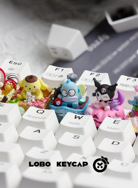 三丽鸥系列可爱个性键帽单个创意机械键盘帽树脂客制化ESC礼物