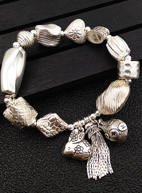 原创设计风福袋生肖兔如意手工银