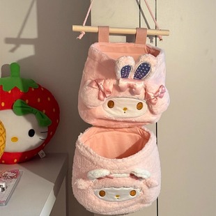 可爱卡通收纳挂袋学生宿舍床上门后悬挂式小收纳袋女生寝室置物袋