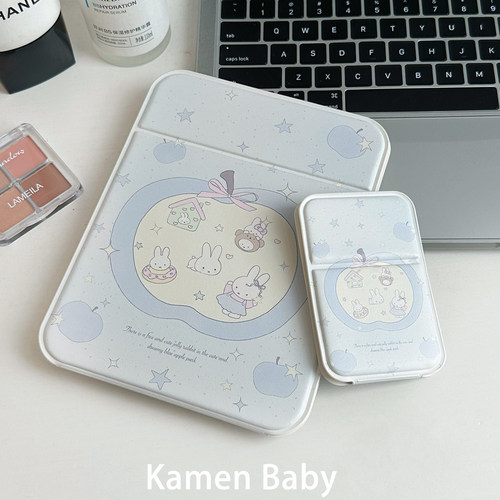 办公室折叠小镜子女高颜值便携随身手持镜学生宿舍桌面可立化妆镜