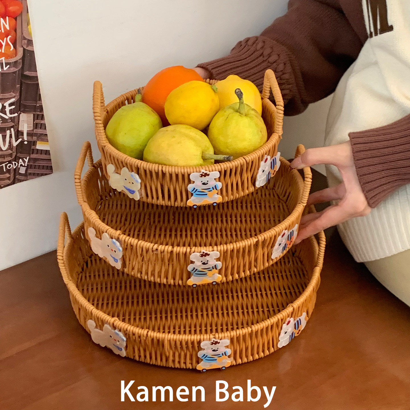 水果盘客厅茶几家用高端精致高颜值藤编水果篮点心干果零食摆放盘,餐饮具,果盆/果盘/果篮,淘宝优惠券,粉丝福利购,淘宝优惠卷