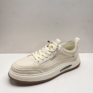 日泰男板鞋手工上线发泡鞋底真皮套脚男板鞋