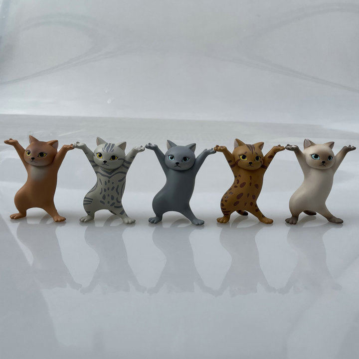 正版散货 妖娆猫咪 笔架黑猫 抬棺支架可爱摆件手办模型玩具现货