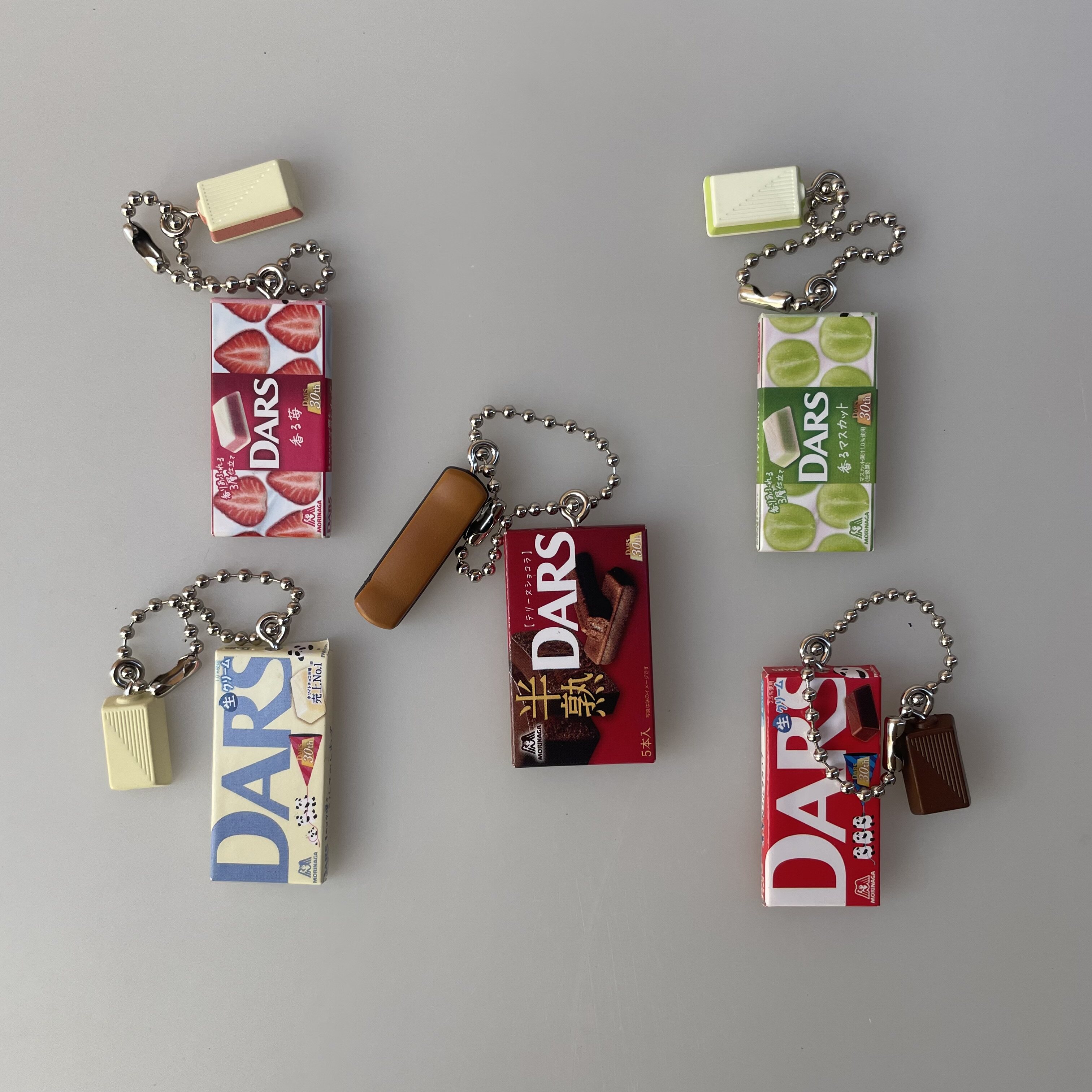 正版散货 扭蛋 森永制菓 DARS 巧克力 微缩食玩挂件模型玩具