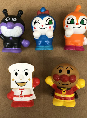 正版散货面包超人小子精灵红精灵搪胶果酱爷爷手指玩偶公仔摆件
