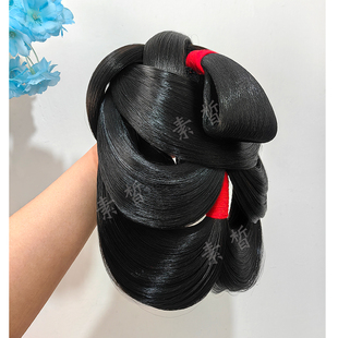 明制三绺头发型汉服假发包一体式懒人款复原明制后脑勺造型发髻