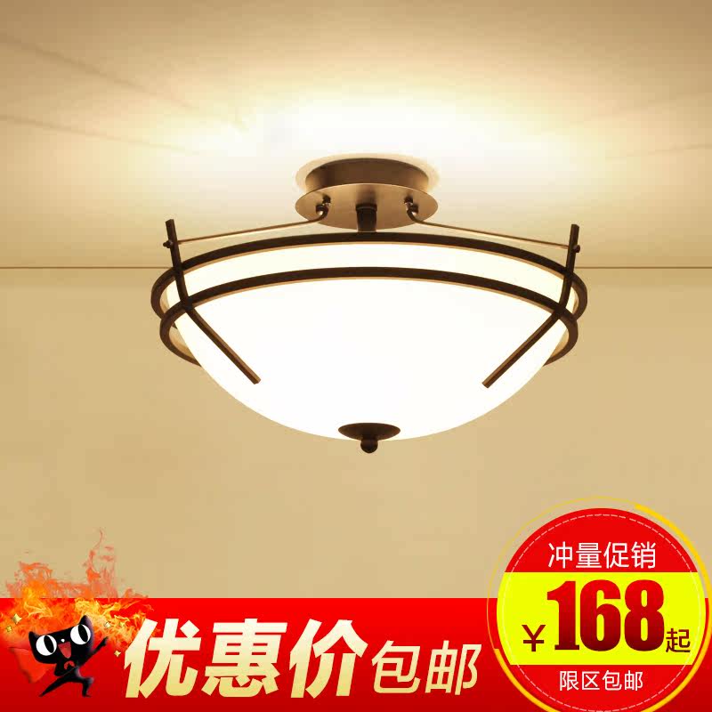 美式吸顶灯卧室书房小餐厅创意个性家用艺术顶灯简约风格铁艺灯饰在类目 家装主材, 灯具灯饰, 吸顶灯中 - 来自Buy2taobao.com提供专业的淘宝代购服务