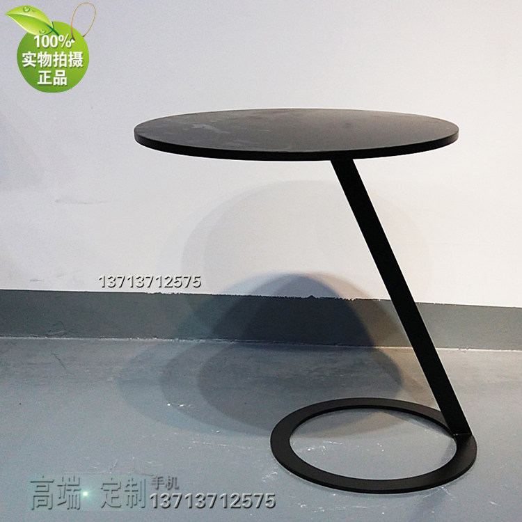 L型茶几 铁纯黑色哑光 不锈钢电镀香槟金玫瑰金古铜色无指纹亮光