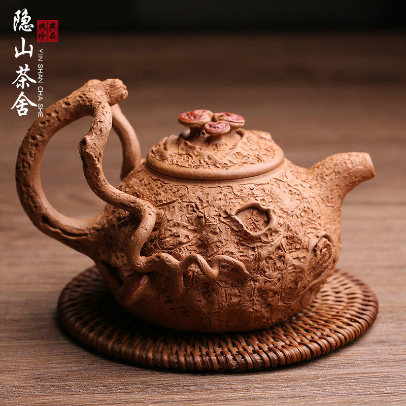 宜兴原矿紫砂壶供春壶仿生器花器纯全手工名家泡茶壶大口功夫茶具