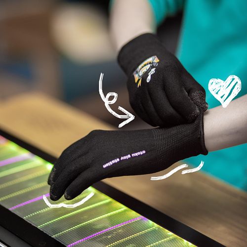 宅漫游尼龙五指触屏薄款手套音游