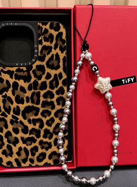 C家ins欧美迷踪豹纹适用iphone16promax17手机壳15pro苹果14镜面MagSafe磁吸13保护套12/11时尚艺术plus