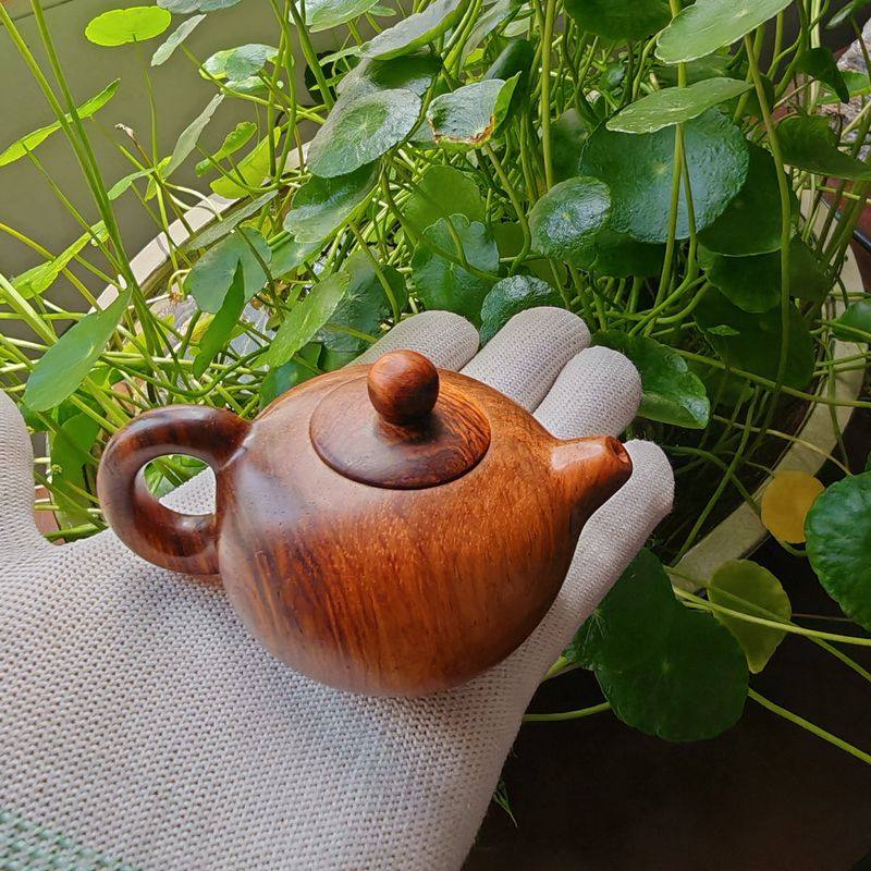 把把壶胡海南黄花梨紫油梨摆手把玩件吉祥物招财降香黄檀A