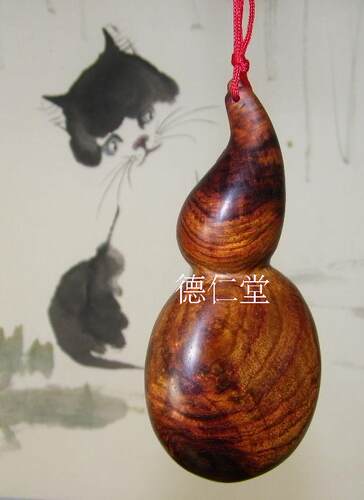 海南黄花梨老油料葫芦手把件挂件配饰虎皮纹礼品藏品手工雕刻A