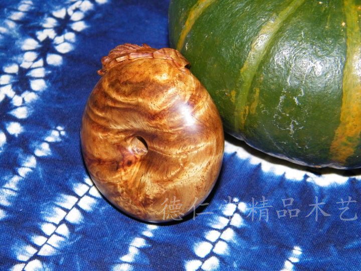 海南黄花梨平安扣纯手工雕刻配饰瘿瘤疤影配饰挂件木雕福寿礼品A