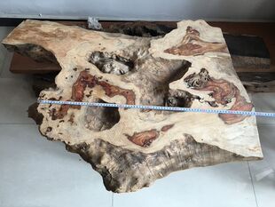 刺猬紫檀茶海茶盘茶台天然山水外皮河流桌茶台料樱子瘤疤原木料E