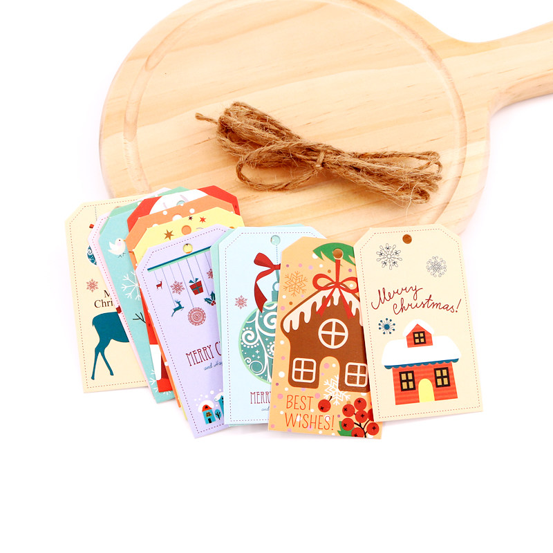 100张烘焙礼品包装卡片标签吊牌