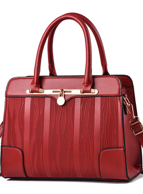 无注册商标无品牌新款斜挎包女包女士包袋 箱包 妈妈包黄色红色