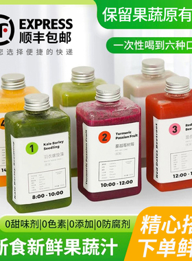 轻断食果蔬汁控卡轻食餐代餐三日液断套餐鲜榨无添加0脂果蔬汁