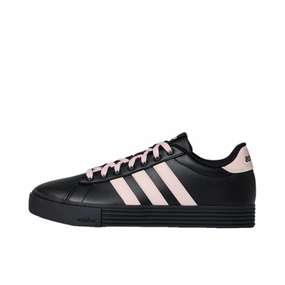 adidas neo Daily 4.0板鞋 轻便舒适防滑耐磨复古百搭黑色/浅粉色
