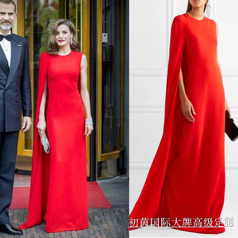 重磅真丝优雅风晚礼服明星同款