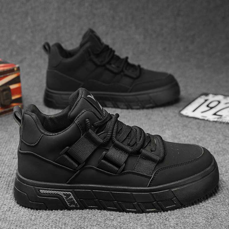 欧洲站男鞋新款潮流百搭男士户外休闲运动高级感厚底耐磨老爹鞋