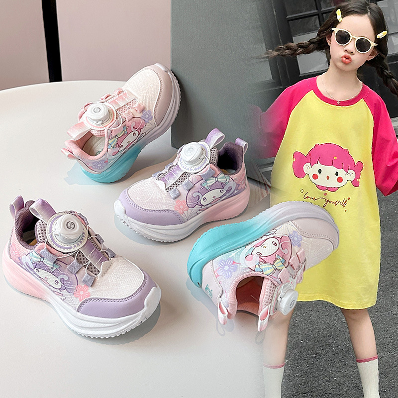 优选新款女童卡通玩偶跑步鞋年上新碳板鞋双色底休闲鞋中大童跑步